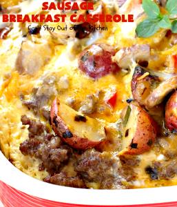 1 serving (10.8 oz) Cheddar and Sausage Breakfast Casserole (1500)
