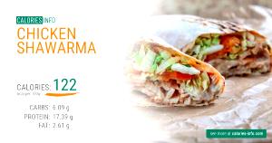1 serving (112 g) Chicken Shawarma