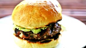 1 serving (112 g) Grass-Fed Beef Patties with Blue Cheese