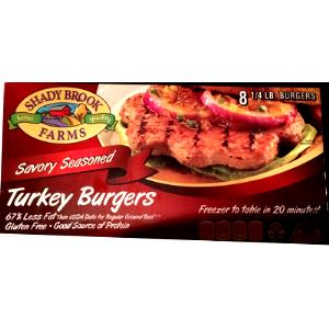 1 serving (112 g) Savory-Seasoned Turkey Burgers
