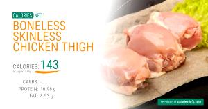 1 serving (113 g) Boneless Skinless Chicken Thighs