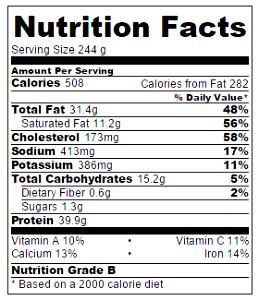 1 serving (11.3 oz) Chicken Francese