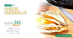 1 serving (114 g) Cheese Quesadilla