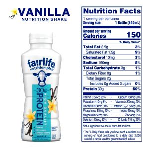 1 serving (11.5 oz) Vanilla