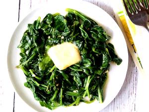 1 serving (115.5 g) Sauteed Spinach