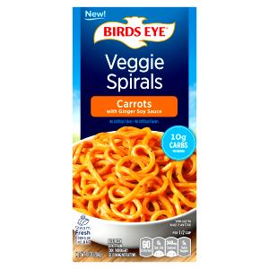 1 serving (119 g) Veggie Spirals Carrots with Ginger Soy Sauce