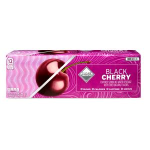 1 serving (12 oz) Black Cherry Flavored Sparkling Water