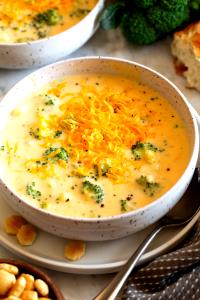 1 serving (12 oz) Broccoli with White Cheddar Cheese Soup