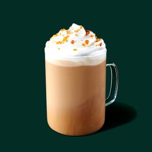 1 serving (12 oz) Caramel Brulee Latte (Tall)