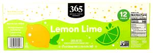 1 serving (12 oz) Lemon Lime (12 oz)