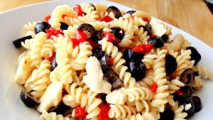 1 serving (12 oz) Mediterranean Pasta Salad (1200)