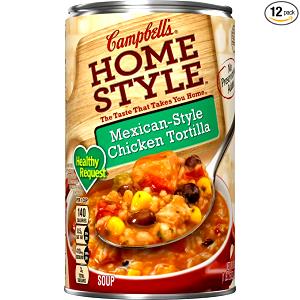 1 serving (12 oz) Mexican Chicken Tortilla Soup (Regular)