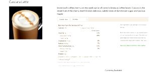 1 serving (12 oz) Nonfat Cascara Latte (Tall)