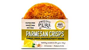 1 serving (1.25 oz) Parmesan Crisps - Garlic, Onion, Sesame & Poppy Seeds