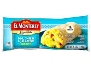 1 serving (128 g) Jalapeno, Egg & Cheese Burrito
