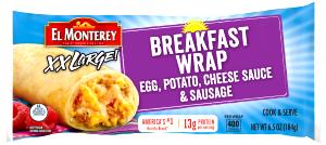 1 serving (130 g) Breakfast Wraps (All American)