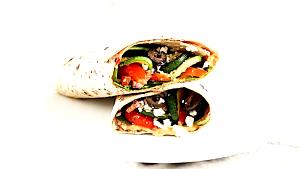 1 serving (131 g) Mediterranean Veggie Wrap