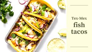 1 serving (13.3 oz) Tex-Mex Fish Tacos (2000)