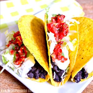 1 serving (13.5 oz) Tex-Mex Black Bean Tacos (1500)