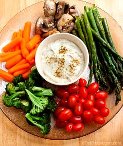 1 serving (14 oz) Baba Ghanoush Veggie Plate