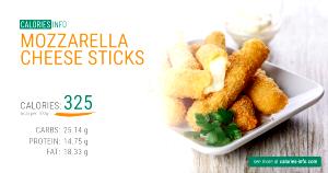 1 serving (140 g) Mozzarella Sticks