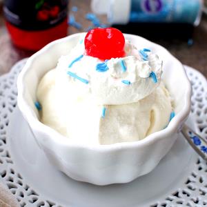 1 serving (140 g) Vanilla Ice Cream Dish (Medium)