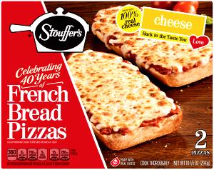 1 serving (147 g) French Bread Pizza Cheese