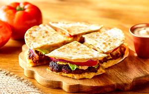 1 serving (15 oz) Baja Quesadilla Burger