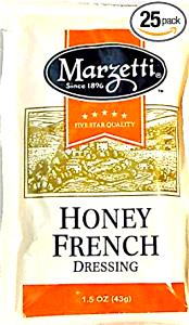 1 serving (1.5 oz) Honey French Dressing