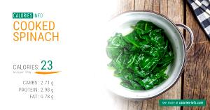 1 serving (154 g) Savory Spinach