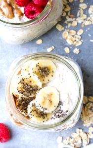1 serving (156 g) Almond Butter Chia Overnight Oats