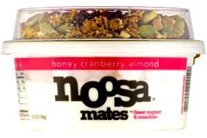 1 serving (156 g) Noosa Mates Honey Cranberry Almond