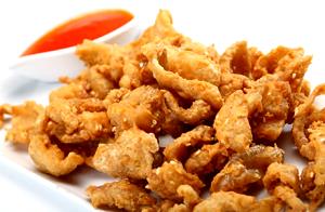 1 Serving (158.0 G) Chicken Skin, raw