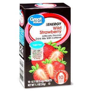1 serving (1.6 g) On The Go Energy Wild Strawberry Energy Drink Mix