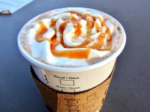 1 serving (16 oz) Nonfat Caramel Macchiato (Grande)