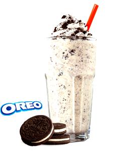 1 serving (16 oz) Oreo BK Sundae Chocolate Shake (Small)