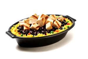 1 serving (17 oz) Chicken TropiChops with White Rice & Black Beans (Regular)