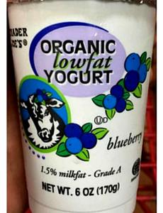 1 serving (170 g) Organic Lowfat Blueberry Yogurt