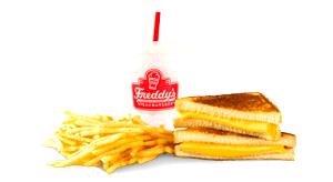 1 serving (174 g) Iron Grilled Cheese Kids’ Meal with French Fries