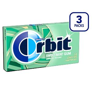 1 serving (1.9 g) Orbit Sugar Free Chewing Gum - Sweet Mint