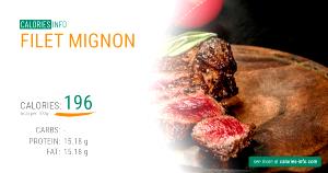 1 serving (196 g) Filet Mignon