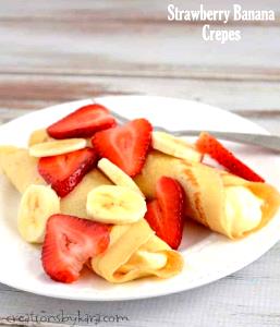 1 serving (198 g) Strawberry Banana Crepes
