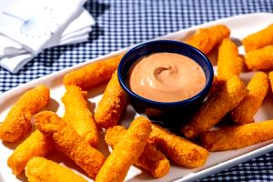 1 Serving (2 Fritters, 3-1/2" X 2-1/2" X 1/2") Puerto Rican Style Breaded Brains (Sesos Rebosados)