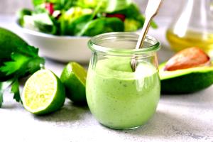 1 serving (2 oz) Avocado Greek Yogurt Dressing