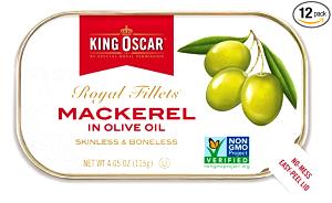 1 serving (2 oz) Boneless Skinless Mackerel