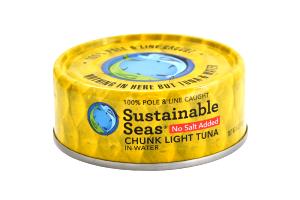 1 serving (2 oz) Chunk Light Tuna in Water No Salt Added
