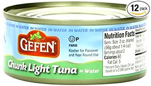 1 serving (2 oz) Chunk Light Tuna in Water