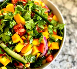 1 serving (2 oz) Low Fat Caribbean Mango Salad Dressing