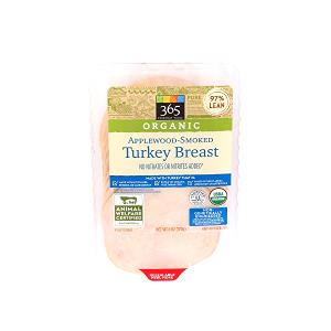 1 serving (2 oz) Organic Applewood Smoked Turkey Breast