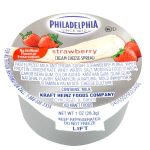 1 serving (2 oz) Strawberry Cream Cheese Spread